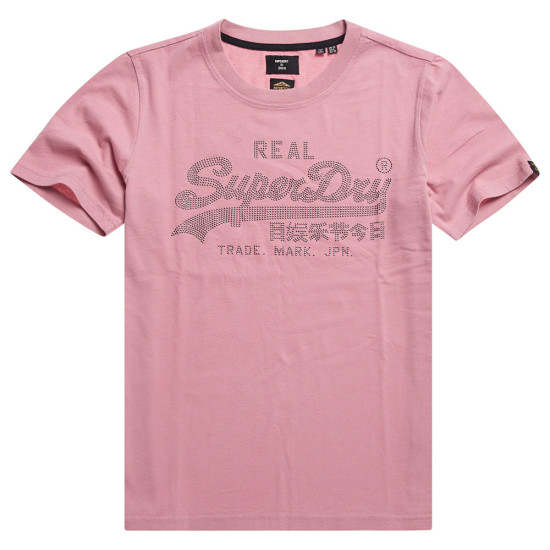 Superdry Γυναικεία κοντομάνικη μπλούζα Vintage Logo Boho Sparkle T-Shirt